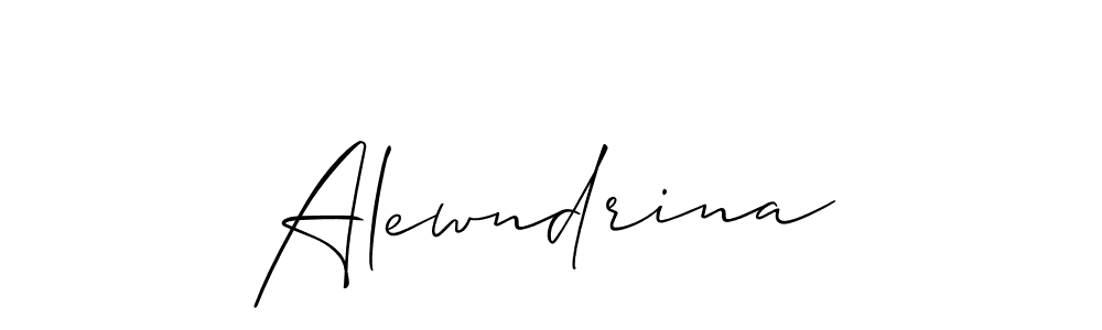 It looks lik you need a new signature style for name Alewndrina. Design unique handwritten (Allison_Script) signature with our free signature maker in just a few clicks. Alewndrina signature style 2 images and pictures png
