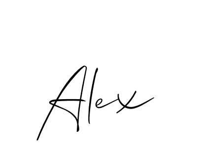 Create a beautiful signature design for name Alex. With this signature (Allison_Script) fonts, you can make a handwritten signature for free. Alex signature style 2 images and pictures png