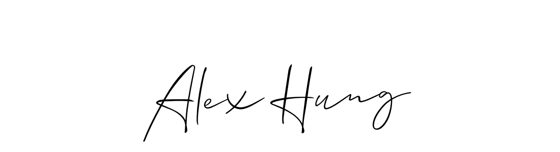 Check out images of Autograph of Alex　Hung name. Actor Alex　Hung Signature Style. Allison_Script is a professional sign style online. Alex　Hung signature style 2 images and pictures png