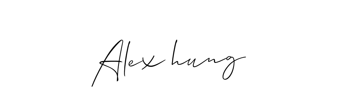 This is the best signature style for the Alex　hung name. Also you like these signature font (Allison_Script). Mix name signature. Alex　hung signature style 2 images and pictures png