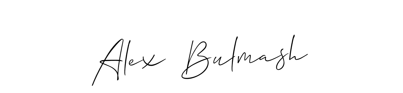 Make a beautiful signature design for name Alex  Bulmash. With this signature (Allison_Script) style, you can create a handwritten signature for free. Alex  Bulmash signature style 2 images and pictures png