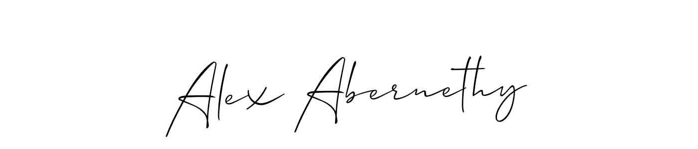 Design your own signature with our free online signature maker. With this signature software, you can create a handwritten (Allison_Script) signature for name Alex Abernethy. Alex Abernethy signature style 2 images and pictures png