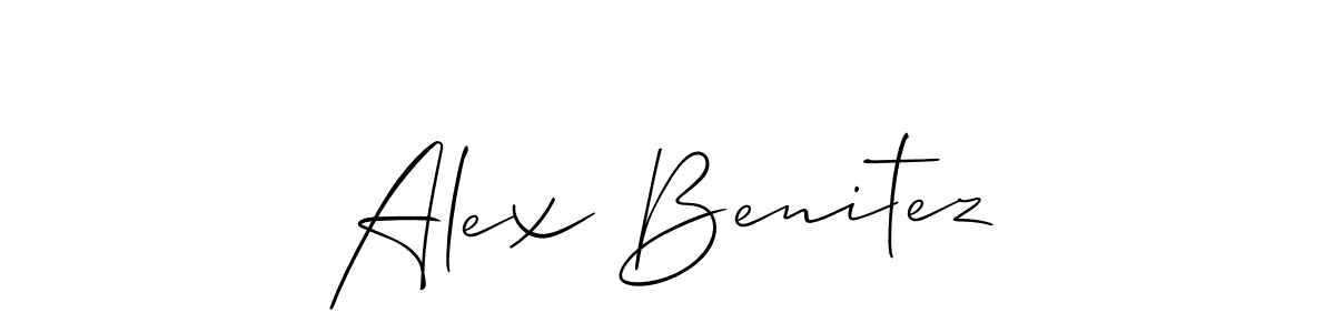 Create a beautiful signature design for name Alex Benitez. With this signature (Allison_Script) fonts, you can make a handwritten signature for free. Alex Benitez signature style 2 images and pictures png