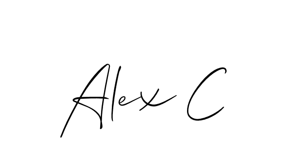 if you are searching for the best signature style for your name Alex C. so please give up your signature search. here we have designed multiple signature styles  using Allison_Script. Alex C signature style 2 images and pictures png