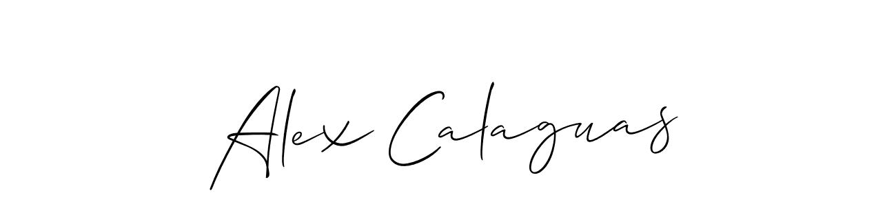 Allison_Script is a professional signature style that is perfect for those who want to add a touch of class to their signature. It is also a great choice for those who want to make their signature more unique. Get Alex Calaguas name to fancy signature for free. Alex Calaguas signature style 2 images and pictures png