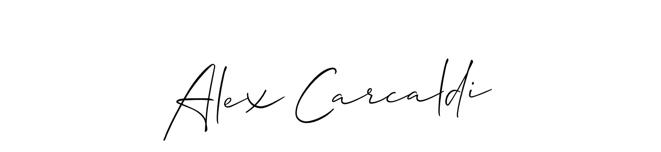 How to Draw Alex Carcaldi signature style? Allison_Script is a latest design signature styles for name Alex Carcaldi. Alex Carcaldi signature style 2 images and pictures png