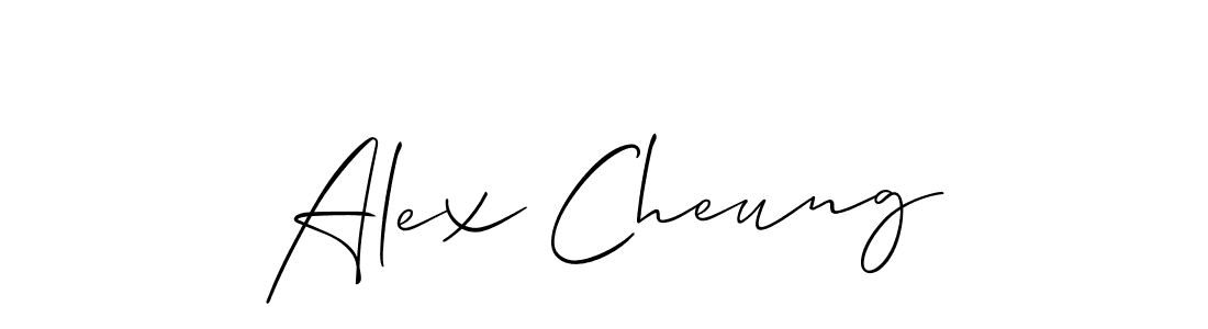 Use a signature maker to create a handwritten signature online. With this signature software, you can design (Allison_Script) your own signature for name Alex Cheung. Alex Cheung signature style 2 images and pictures png