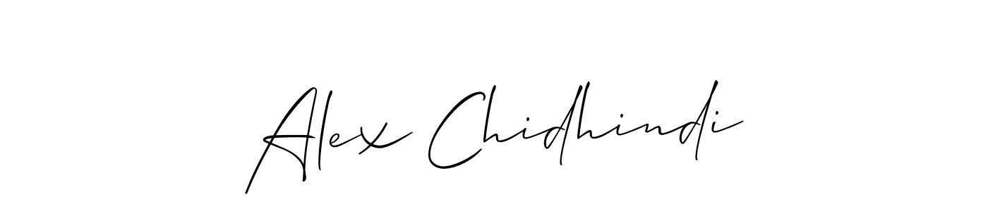 Design your own signature with our free online signature maker. With this signature software, you can create a handwritten (Allison_Script) signature for name Alex Chidhindi. Alex Chidhindi signature style 2 images and pictures png