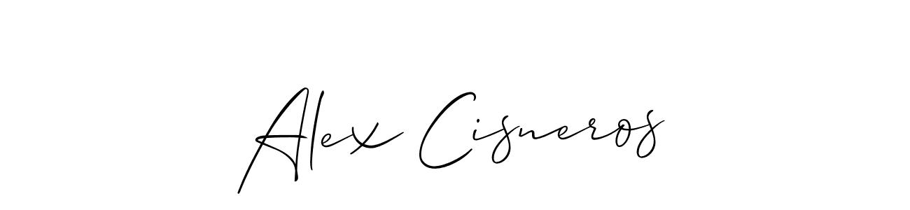 Make a short Alex Cisneros signature style. Manage your documents anywhere anytime using Allison_Script. Create and add eSignatures, submit forms, share and send files easily. Alex Cisneros signature style 2 images and pictures png