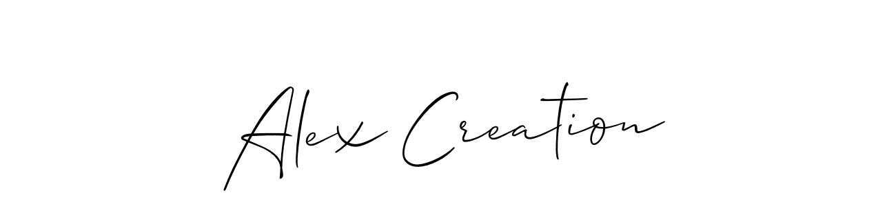 Once you've used our free online signature maker to create your best signature Allison_Script style, it's time to enjoy all of the benefits that Alex Creation name signing documents. Alex Creation signature style 2 images and pictures png