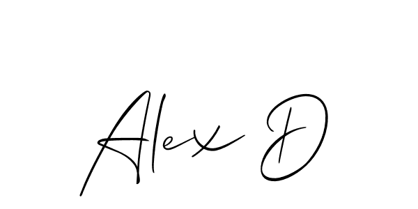 if you are searching for the best signature style for your name Alex D. so please give up your signature search. here we have designed multiple signature styles  using Allison_Script. Alex D signature style 2 images and pictures png