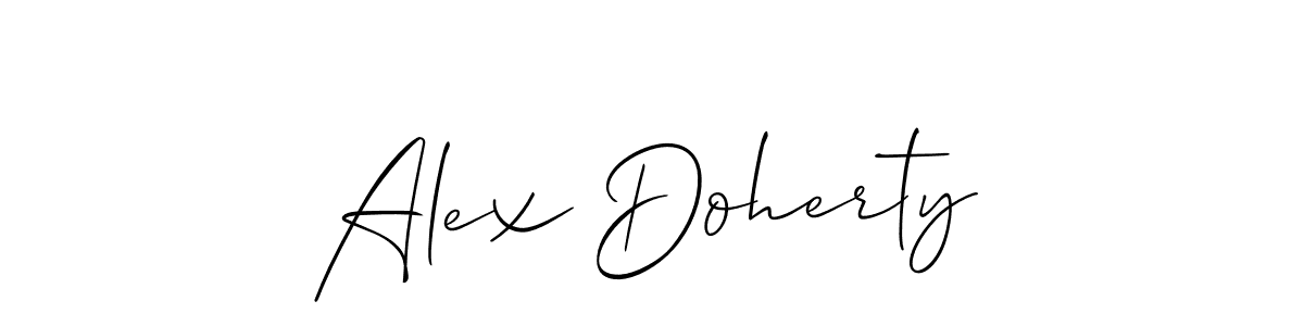 Design your own signature with our free online signature maker. With this signature software, you can create a handwritten (Allison_Script) signature for name Alex Doherty. Alex Doherty signature style 2 images and pictures png