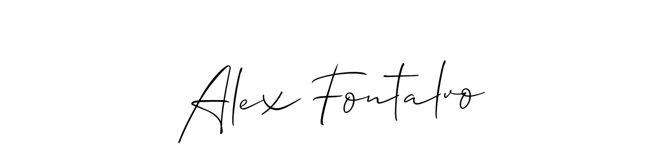 Make a beautiful signature design for name Alex Fontalvo. With this signature (Allison_Script) style, you can create a handwritten signature for free. Alex Fontalvo signature style 2 images and pictures png