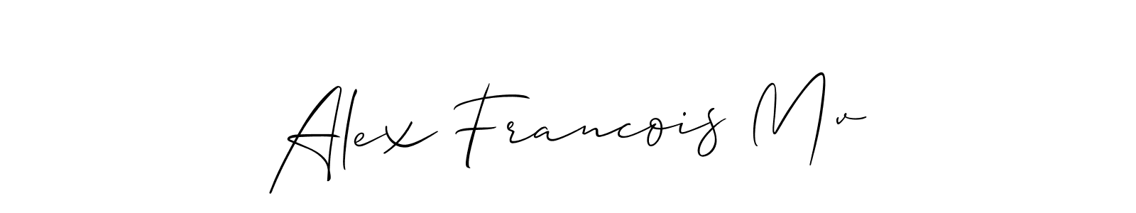 You can use this online signature creator to create a handwritten signature for the name Alex Francois Mv. This is the best online autograph maker. Alex Francois Mv signature style 2 images and pictures png