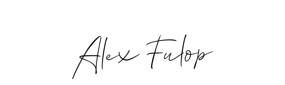 Also we have Alex Fulop name is the best signature style. Create professional handwritten signature collection using Allison_Script autograph style. Alex Fulop signature style 2 images and pictures png