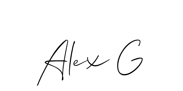 Best and Professional Signature Style for Alex G. Allison_Script Best Signature Style Collection. Alex G signature style 2 images and pictures png