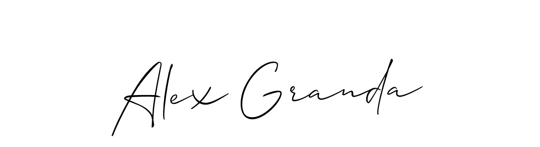 How to Draw Alex Granda signature style? Allison_Script is a latest design signature styles for name Alex Granda. Alex Granda signature style 2 images and pictures png