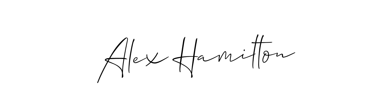 Make a short Alex Hamilton signature style. Manage your documents anywhere anytime using Allison_Script. Create and add eSignatures, submit forms, share and send files easily. Alex Hamilton signature style 2 images and pictures png