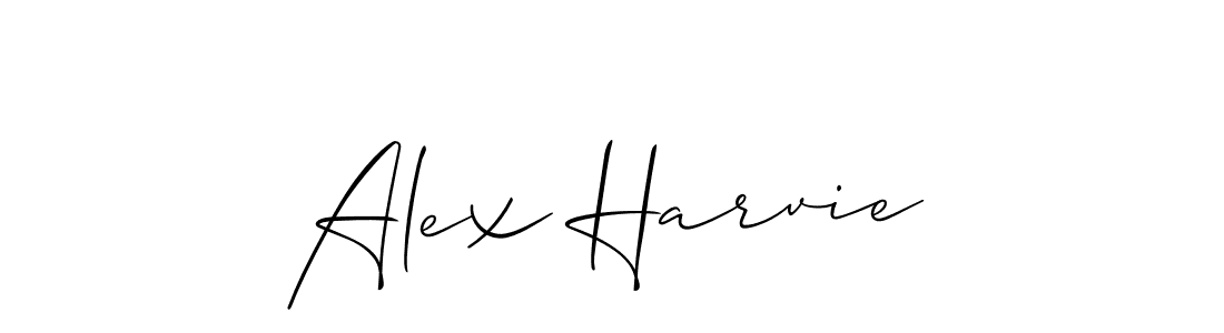 Make a beautiful signature design for name Alex Harvie. With this signature (Allison_Script) style, you can create a handwritten signature for free. Alex Harvie signature style 2 images and pictures png