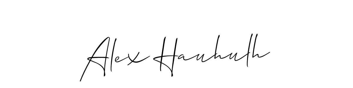 Also You can easily find your signature by using the search form. We will create Alex Hauhulh name handwritten signature images for you free of cost using Allison_Script sign style. Alex Hauhulh signature style 2 images and pictures png