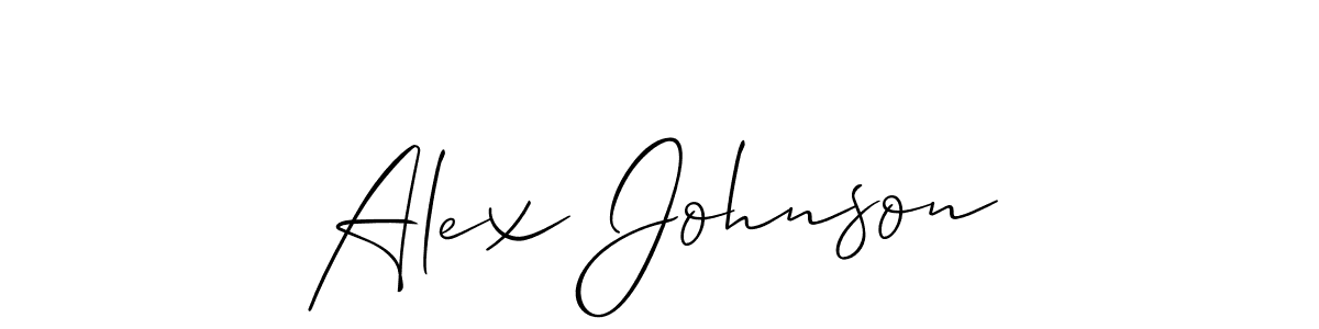 How to Draw Alex Johnson signature style? Allison_Script is a latest design signature styles for name Alex Johnson. Alex Johnson signature style 2 images and pictures png