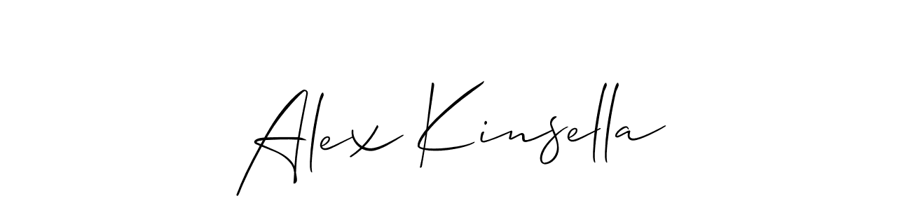 You should practise on your own different ways (Allison_Script) to write your name (Alex Kinsella) in signature. don't let someone else do it for you. Alex Kinsella signature style 2 images and pictures png