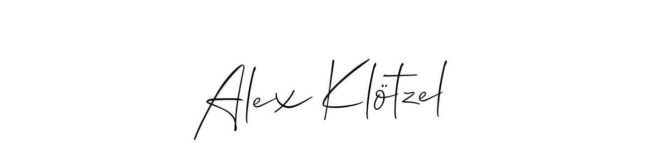 Similarly Allison_Script is the best handwritten signature design. Signature creator online .You can use it as an online autograph creator for name Alex Klötzel. Alex Klötzel signature style 2 images and pictures png