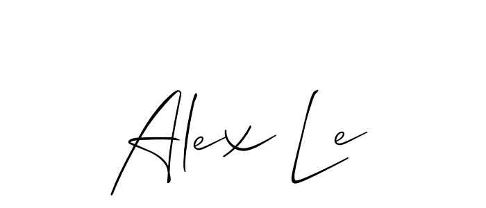 if you are searching for the best signature style for your name Alex Le. so please give up your signature search. here we have designed multiple signature styles  using Allison_Script. Alex Le signature style 2 images and pictures png