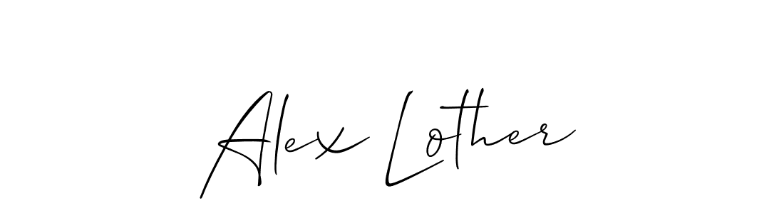 Make a beautiful signature design for name Alex Lother. Use this online signature maker to create a handwritten signature for free. Alex Lother signature style 2 images and pictures png