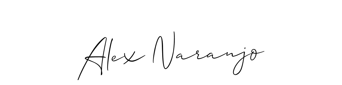 You should practise on your own different ways (Allison_Script) to write your name (Alex Naranjo) in signature. don't let someone else do it for you. Alex Naranjo signature style 2 images and pictures png