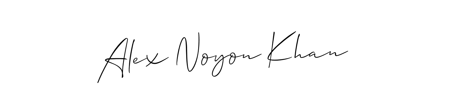 How to Draw Alex Noyon Khan signature style? Allison_Script is a latest design signature styles for name Alex Noyon Khan. Alex Noyon Khan signature style 2 images and pictures png