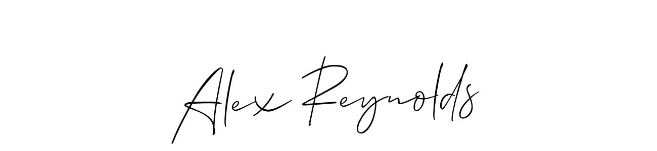 The best way (Allison_Script) to make a short signature is to pick only two or three words in your name. The name Alex Reynolds include a total of six letters. For converting this name. Alex Reynolds signature style 2 images and pictures png