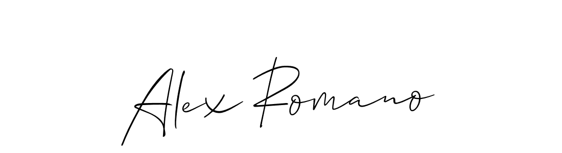 if you are searching for the best signature style for your name Alex Romano. so please give up your signature search. here we have designed multiple signature styles  using Allison_Script. Alex Romano signature style 2 images and pictures png