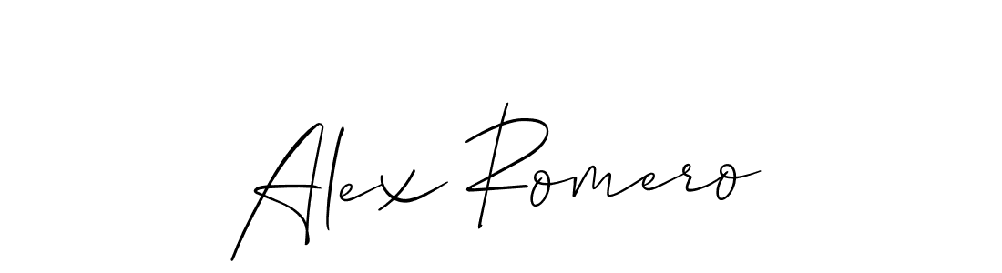 Best and Professional Signature Style for Alex Romero. Allison_Script Best Signature Style Collection. Alex Romero signature style 2 images and pictures png