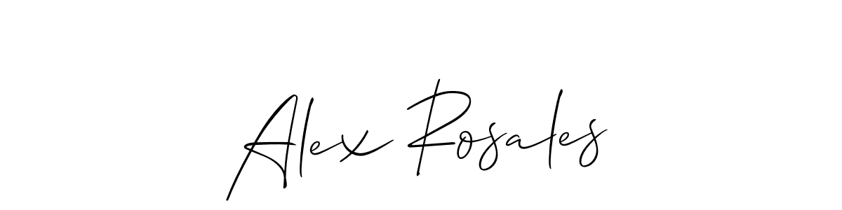 The best way (Allison_Script) to make a short signature is to pick only two or three words in your name. The name Alex Rosales include a total of six letters. For converting this name. Alex Rosales signature style 2 images and pictures png