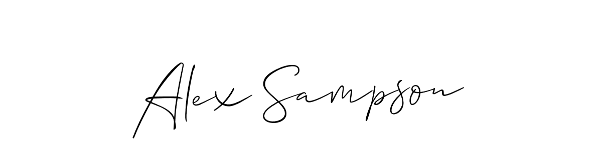 Best and Professional Signature Style for Alex Sampson. Allison_Script Best Signature Style Collection. Alex Sampson signature style 2 images and pictures png