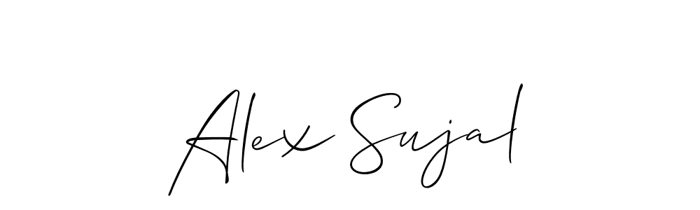 How to make Alex Sujal signature? Allison_Script is a professional autograph style. Create handwritten signature for Alex Sujal name. Alex Sujal signature style 2 images and pictures png