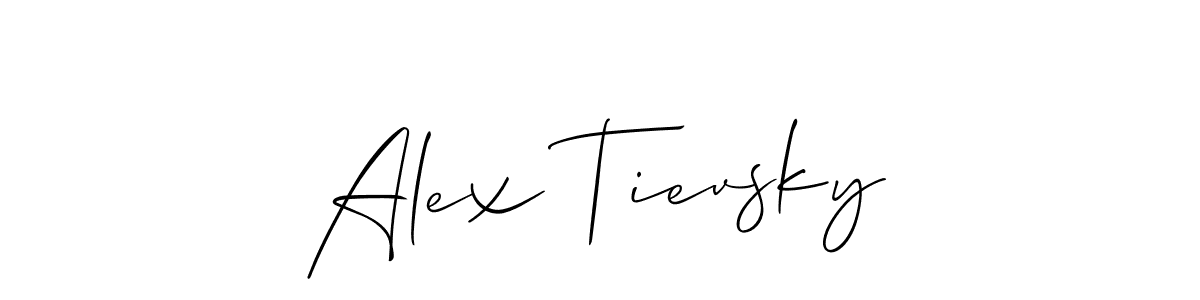 How to make Alex Tievsky name signature. Use Allison_Script style for creating short signs online. This is the latest handwritten sign. Alex Tievsky signature style 2 images and pictures png