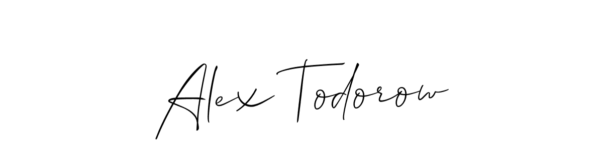 You can use this online signature creator to create a handwritten signature for the name Alex Todorow. This is the best online autograph maker. Alex Todorow signature style 2 images and pictures png