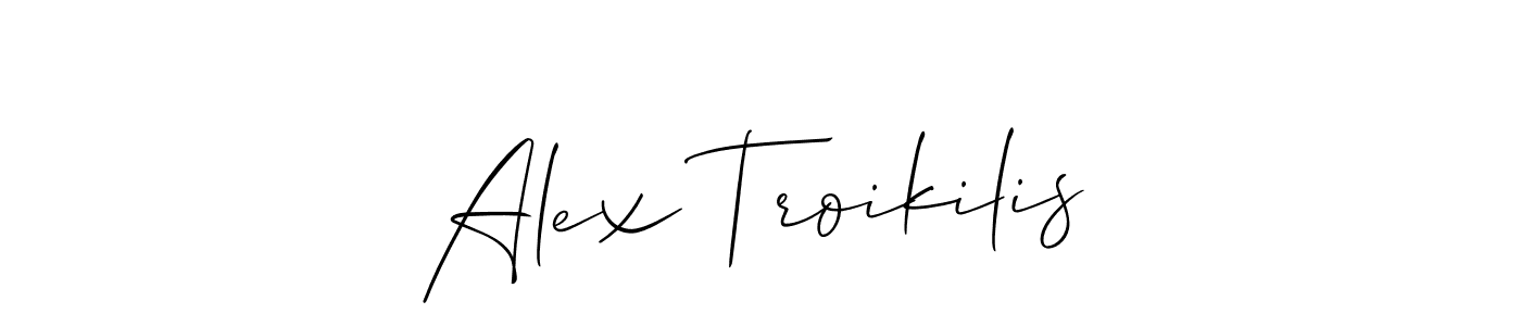 Here are the top 10 professional signature styles for the name Alex Troikilis. These are the best autograph styles you can use for your name. Alex Troikilis signature style 2 images and pictures png