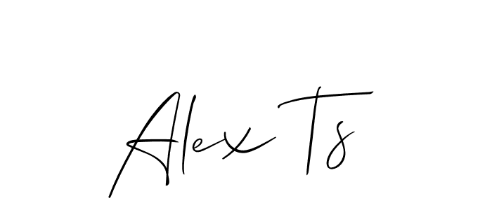 How to make Alex Ts signature? Allison_Script is a professional autograph style. Create handwritten signature for Alex Ts name. Alex Ts signature style 2 images and pictures png