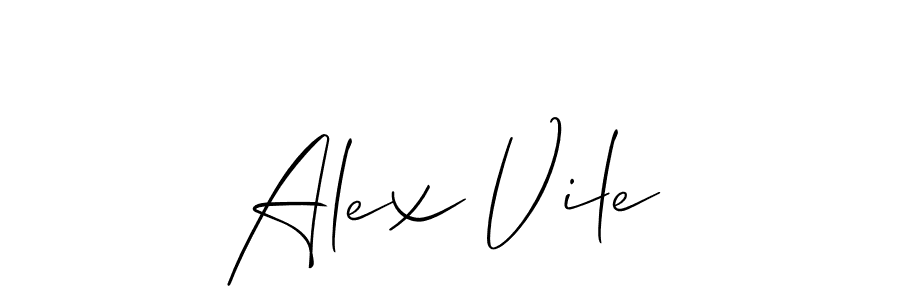 How to make Alex Vile signature? Allison_Script is a professional autograph style. Create handwritten signature for Alex Vile name. Alex Vile signature style 2 images and pictures png