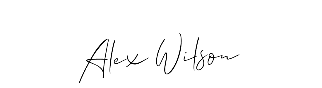 Alex Wilson stylish signature style. Best Handwritten Sign (Allison_Script) for my name. Handwritten Signature Collection Ideas for my name Alex Wilson. Alex Wilson signature style 2 images and pictures png