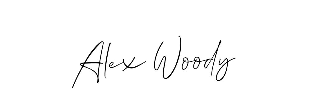 Use a signature maker to create a handwritten signature online. With this signature software, you can design (Allison_Script) your own signature for name Alex Woody. Alex Woody signature style 2 images and pictures png