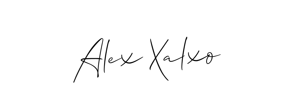 Allison_Script is a professional signature style that is perfect for those who want to add a touch of class to their signature. It is also a great choice for those who want to make their signature more unique. Get Alex Xalxo name to fancy signature for free. Alex Xalxo signature style 2 images and pictures png