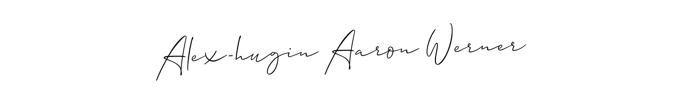 How to Draw Alex-hugin Aaron Werner signature style? Allison_Script is a latest design signature styles for name Alex-hugin Aaron Werner. Alex-hugin Aaron Werner signature style 2 images and pictures png