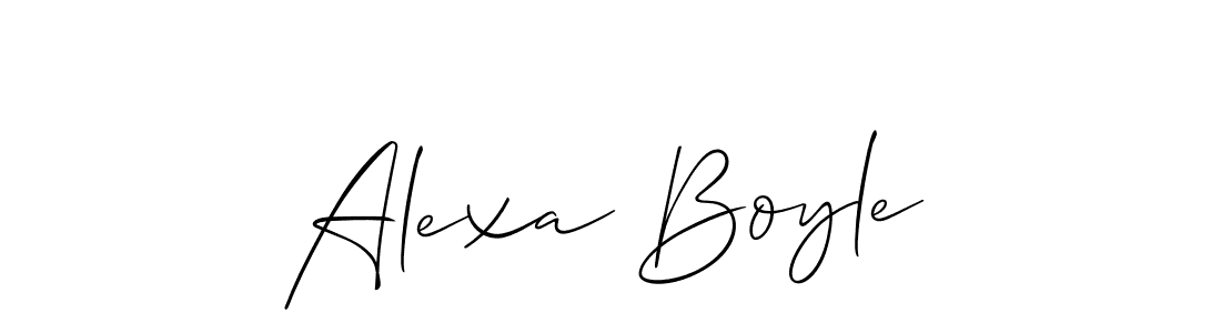 The best way (Allison_Script) to make a short signature is to pick only two or three words in your name. The name Alexa Boyle include a total of six letters. For converting this name. Alexa Boyle signature style 2 images and pictures png