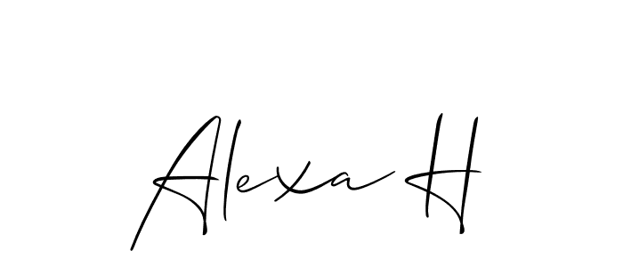 Once you've used our free online signature maker to create your best signature Allison_Script style, it's time to enjoy all of the benefits that Alexa H name signing documents. Alexa H signature style 2 images and pictures png