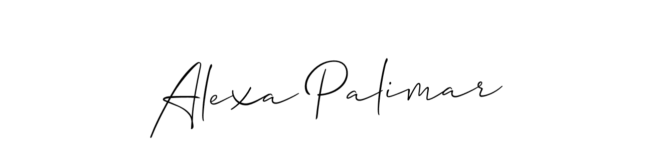 if you are searching for the best signature style for your name Alexa Palimar. so please give up your signature search. here we have designed multiple signature styles  using Allison_Script. Alexa Palimar signature style 2 images and pictures png