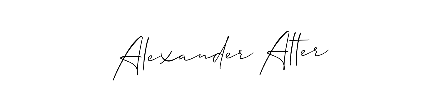 Create a beautiful signature design for name Alexander Alter. With this signature (Allison_Script) fonts, you can make a handwritten signature for free. Alexander Alter signature style 2 images and pictures png